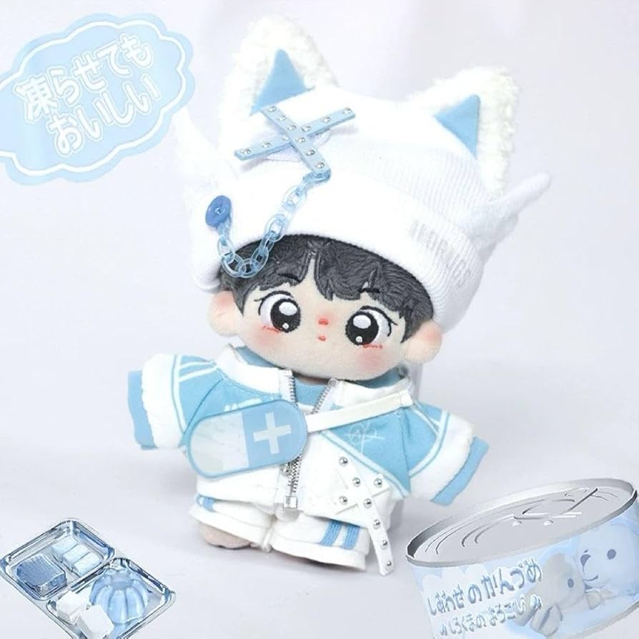 無属性　着せ替え　ぬいぐるみ　30cm 天使　界隈　ジャージメイド 無属性ぬいぐるみ ぬい服 20㎝ ジャージメイド ブルー 無ぬい